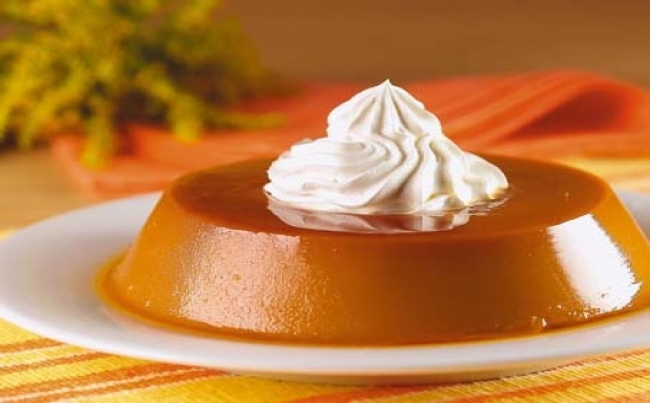 Flan dulce de leche